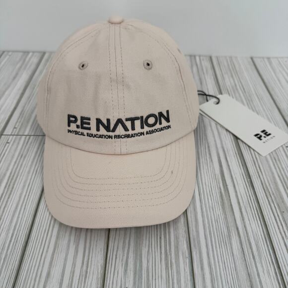 P.E Nation homage cap hat blush pink OSFA NEW main image 10
